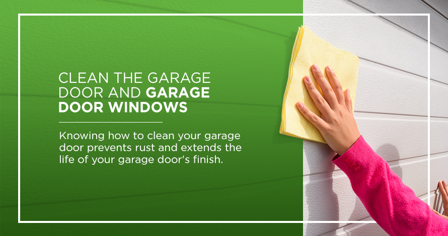 Clean the Garage Door and Garage Door Windows