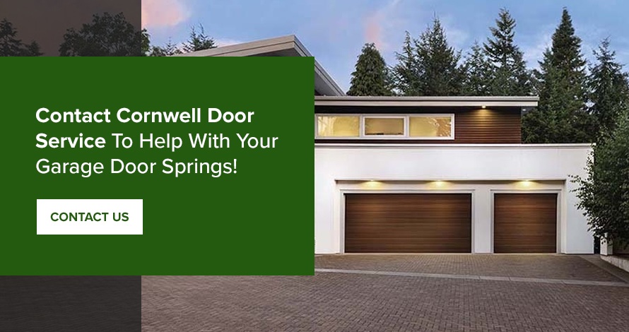cornwell garage door service can help with broken springs
