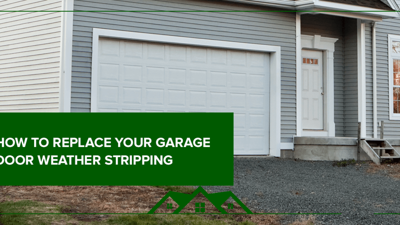 Can I replace the garage door weather-stripping myself?