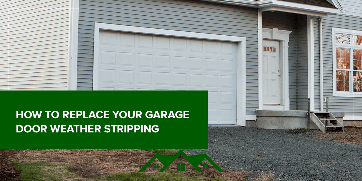 How to replace your garage door weather stripping