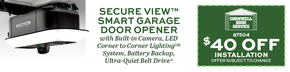 Secure View smart garage door opener $40 off coupon