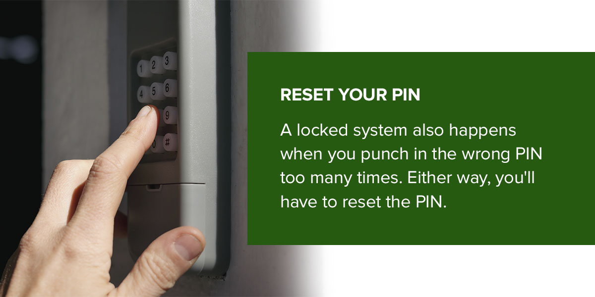 After entering the wrong PIN too many times, reset the PIN