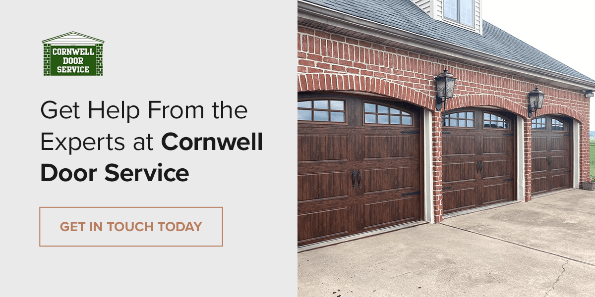 Get help from the experts at Cornwell Door Service
